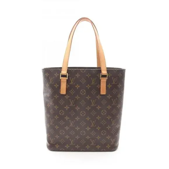 LOUIS VUITTON Authentic Brown Monogram Leather Tote Bag - Picture 2 of 11